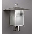 Brushed Nickel Outdoor Post-head Light