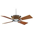Maverick Chrome 3-light 5-blade Ceiling Fan 