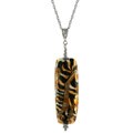 Genuine Murano Glass Tiger's Print Stick Necklace