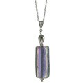Murano Glass Irridescent Rainbow Stick Necklace