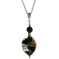 Genuine Murano Glass Abstract Twisted Leaf Necklace