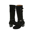 A Line Kids 12-8009 (Toddler/Youth) Black Suede