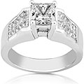 Platinum 2 1/5ct TDW EGL Certified Diamond Engagement Ring (G-J, VS2-SI) (Size 6.5)