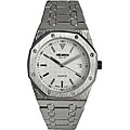 Helbros Men's Colorama White Dial Steel Watch