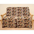 Full-size Mardi Gras Skirted Futon Slipcover 