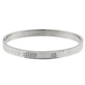 Stainless Steel Greek Key Bangle