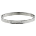 Stainless Steel Roman Numeral Bangle