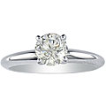 14k White Gold 1ct TDW Diamond Solitaire Ring (J-K, I2-I3)