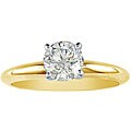 14k Yellow Gold 1ct TDW Diamond Solitaire Ring (K-L, I2-I3)