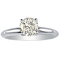 14k White Gold 3/4ct TDW Diamond Solitaire Ring (K-L, I2-I3)