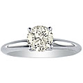 14k White Gold 1/2ct TDW Diamond Solitaire Ring (J-K, I2-I3)