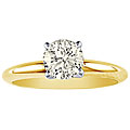 14k Yellow Gold 1/2ct TDW Diamond Solitaire Ring (J-K-L, I2-I3)