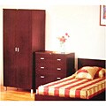 Elton 2-door Walnut/Pear Finish Armoire
