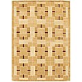 Ivory Hand-knotted Wool Rug (5'6 x 8')