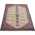 Persian Mir Ivory/ Navy Rug (6'9 x 9'7)