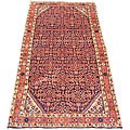 Persian Hamadan Navy/ Red Rug (5'1 x 10'3)
