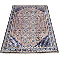 Persian Mir Rust/ Navy Rug (6'8 x 9'9)