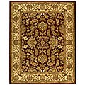 Hand-tufted Heritage Kashan Red Ivory Wool Rug (8'3 x 11')
