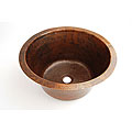 Round Copper Bar Sink