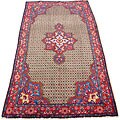 Persian Hamadan Camel/ Red Wool Rug (5' x 9'9)