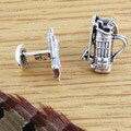 Sterling Silver Golf Bag Cufflinks (Mexico)