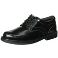 Deer Stag Times Men's Black Leather Oxfords with Bonus Flip Flops