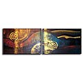 Hand-painted 'Rolling Hills' Canvas Art