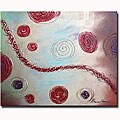 Hand-painted 'Twisted Path' Canvas Art