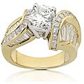 18k Gold 5 1/4ct TDW Round Diamond Ring (K, SI2-SI3)