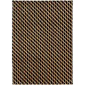 Hand-knotted Pokhara Black Wool Rug (5'6 x 8')