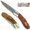 Natural Wood 6.7-inch Single Bolster Pocket Knife