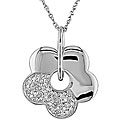 14k Gold 1/8ct TDW Diamond Flower Necklace