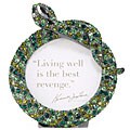 Kenneth Jay Lane Green Crystal Snake Picture Frame