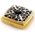 Kenneth Jay Lane Leopard Compact Mirror