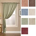 Luster Crushed Faux Silk Curtain Panels (Set of 2)