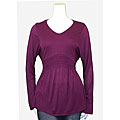 Ashley Judd Junior's Purple Long-sleeve Top