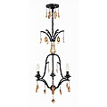 Brione Rustic Bronze 3-light Convertible Chandelier