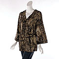 Kaelyn Max Women's Animal Print Tunic Blouse