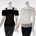 Kaelyn Max Women's Fringed Off-the-Shoulder Top