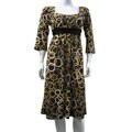 Elizabeth Women's Plus Size Circle Print Dress