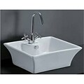 Rectangular Porcelain Bathroom Vessel Sink