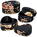 Scandia 3-piece Black Fabric Box Set