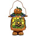 Tiffany-style Jack-o-Lantern Pumpkin Lamp