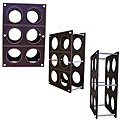Handcrafted Synthetic Leather Wine Rack (India)