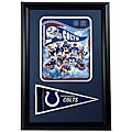 Indianapolis Colts 2008 Team 12x18 Framed Print with Pennant