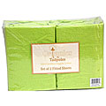 Tadpoles Flannel Organic Fitted Sheets in Green (Set of 2)