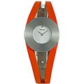 Pulsar Women's 'Dress' Orange Leather Strap Watch