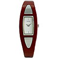 Pulsar Women's Red Leather Strap Watch