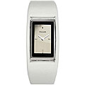 Pulsar Women's Dress White Leather Strap Watch