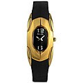 Pulsar Women's Dress Black Dial Black Rubber Strap Watch
